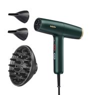 Tharëse flokësh BaByliss Air Power Pro D6555DE, motor dixhital, jonizim, jeshile