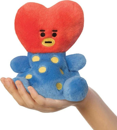 Lodër pelushi BT21 TATA Palm Pal, 5", e kuqe