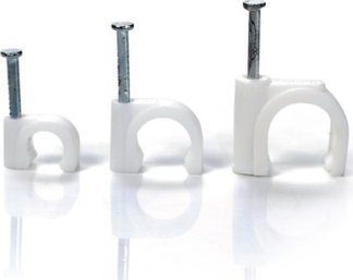 Kapëse kabllosh Flop Fi 3, diametër 3mm, 100 copë, e bardhë