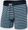 Bokser për burra Saxx Vibe Boxer Briefs, madhësia L, me vija, blu me të zezë