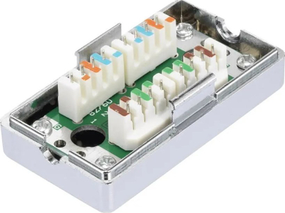 Kuti lidhëse rrjeti LYNX CS SB STP C5E SLR, STP Cat5e, metalike, argjendi