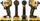 Set veglash pa kabllo DeWalt DCK2062M2T QW, 18V, 6 copë, i verdhë