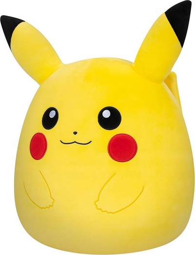 Lodër pelushi Squishmallows Pokémon Pikachu, 14", super e butë, e verdhë