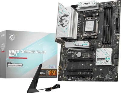 Pllakë amë MSI B850 Gaming Plus WiFi, AMD AM5, ATX, e zezë