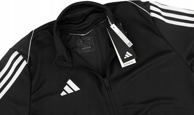 Bluzë sportive për kalamaj Adidas Tiro 23 League Training Jr HS3522, poliester i riciklum, Aeroready, e zezë