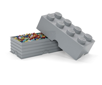 Kuti ruajtje e madhe LEGO, gri