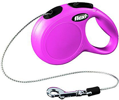 Litar për mace Flexi New Classic, 3m, XS, rozë