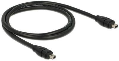 Kabllo FireWire Delock 82570, 4 pin në 4 pin, 1m, i zi