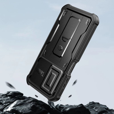 Заштитна маска Tech-Protect Kevlar Cam+ за Samsung Galaxy A26 5G, со држач, црна