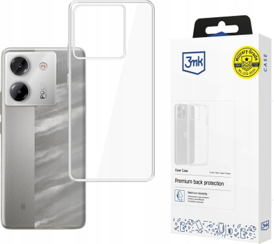 Kутија за заштита 3mk Clear Case за Poco M7 Pro 5G, проѕирна, флексибилна, транспарентна