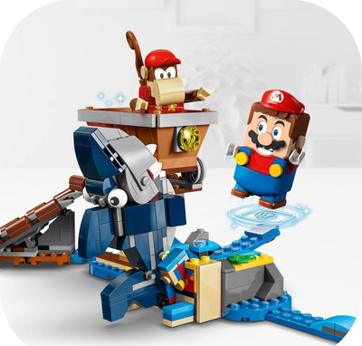 Lodër LEGO Super Mario Diddy Kong Mine Cart Ride Expansion Set 71425, 1157 copa, për kalamaj 8+ vjeç, shumëngjyrëshe