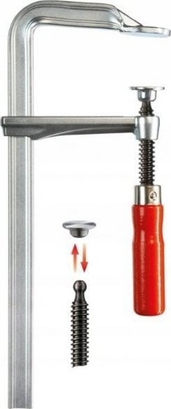Kapëse çeliku Bessey GZ 120/60mm, thellësi gryke 60mm, dorezë druri