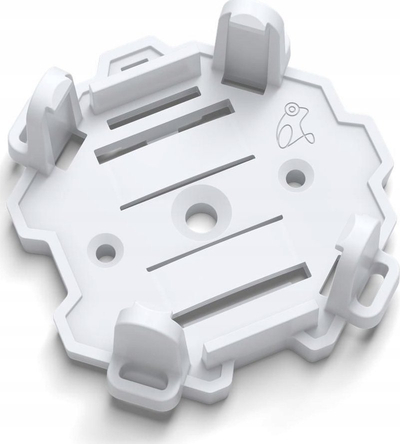 Mbajtëse për modul Frogblue FrogClip, për shinë DIN, plastike, e bardhë