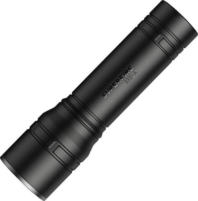 Elektrik dore Superfire S33-A, USB rimbushës, 800mAh, i zi