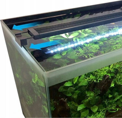 Dritë LED akuariumi Fluval Aquasky, 16W, 53-83 cm, e zezë
