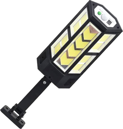 Llambë diellore ZD96 Solar LED, sensor lëvizjeje, telekomandë, e zezë