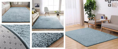 Tapet Strado Rug Alpaca, 140x200 cm, poliester, ngjyrë argjendi