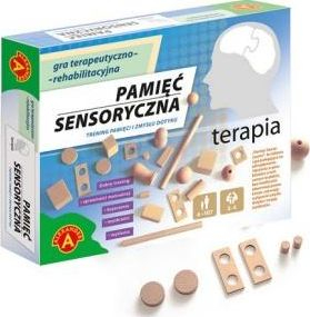 Lojë terapeutike me dru “Therapy - Sensory Memory ALEX”, 22 copa druri, edukative