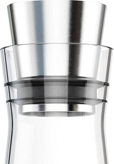 Karafë uji Emsa Flow Slim, 1L, xham, inox, transparente