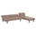 Kolltuk krevat këndor ZELDA HM3154.02, 254x163 cm, anastrepues, bezhë