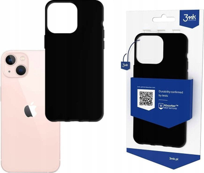 Mbulesë mbrojtëse 3MK Matte Case për iPhone 14 6.1", mat, e zezë