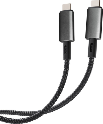 Kabëll karikimi LongLife 100W, USB Type‑C në USB Type‑C, i zi