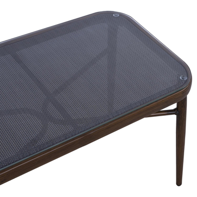 Set divanesh 4-pjesësh alumini, bambu kafe (HM5573), kaftë