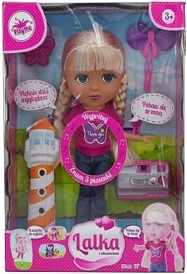 Кукла Brimarex Traveling Doll DUDU, 30cm, со музика, шарена