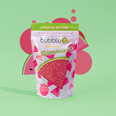 Kripë për vaskë Bubble T Cosmetics Watermelon, 500 g