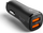 Автомобилски полнач Spigen Essential EV302, 30W, 2x USB A, црн