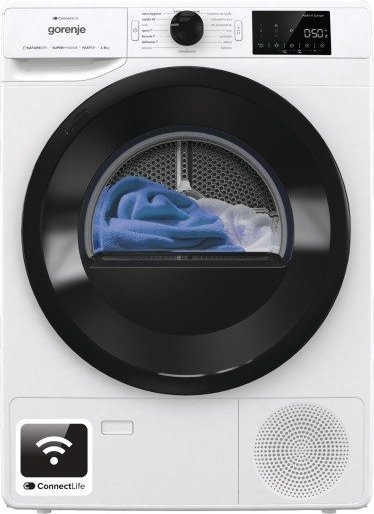 Tharëse rrobash Gorenje DPNE83GNLWIFI, 8 kg, pomë nxehtësie, WiFi, e bardhë