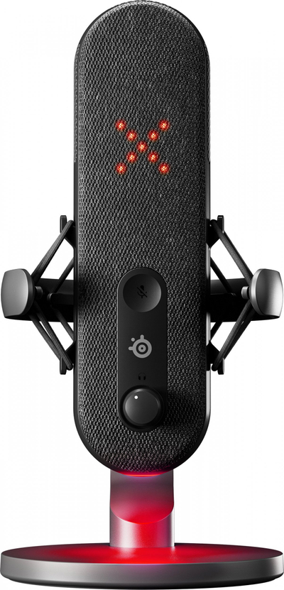 Mikrofon SteelSeries Alias 61601, USB, për streaming, i zi