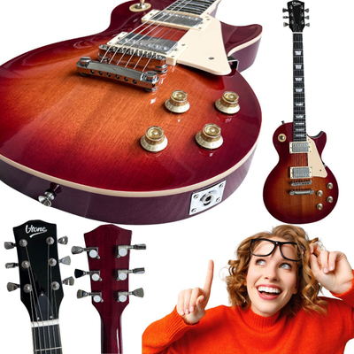Kitarra elektrike V-tone VLP1 BS Les Paul, 4/4 39", kafe