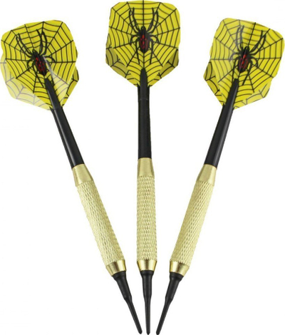 Set shigjetash dart MASTER Brass, 16 g, 3 copë, të zeza