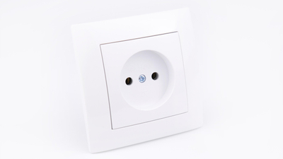 Prizë muri Wesa Single Socket, pa tokzim, e bardhë