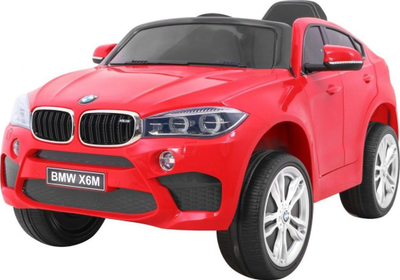 Makina elektrike për fëmijë BMW X6 M, 12V, me telekomandë, e kuqe