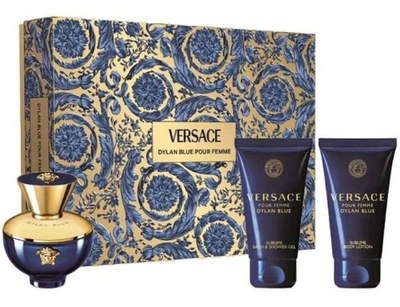 Set Versace Pour Femme Dylan Blue EDP, 50 ml + xhel dushi, 50 ml + losion për trup, 50 ml