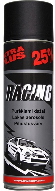 Бојадисување со спреј Auto K Racing, 500 ml, мат, црна