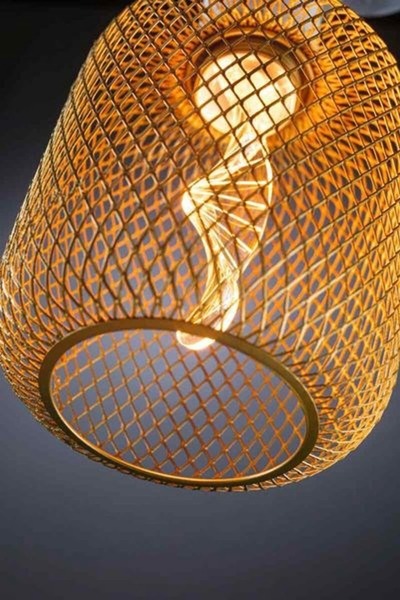 Llambë LED për zbukurim Paulmann Metallic Glow Cyl Helix, E27, dritë e ngrohtë, ngjyrë bronzi