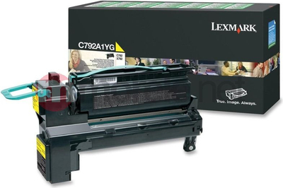 Кертриџ тонер Lexmark C792A1YG, оригинален, жолт
