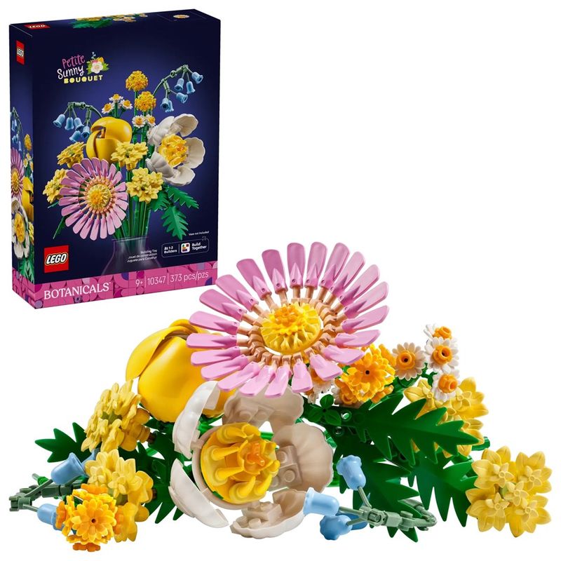 Set LEGO Botanicals 10347 Petite Sunny Bouquet, set dekorativ me lule, 9+