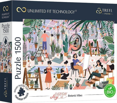Puzzle Trefl Prime Botanic Vibes, 1500 pjesë, shumëngjyrësh