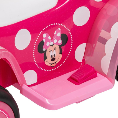 Automjet elektrik për fëmijë Huffy Myszka Minnie 19075W, quad, deri 20 kg, i bardhë rozë e zi