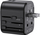 Karikues udhëtimi USAMS T55 US CC173, 2xUSB 12W, adapter universal 4 në 1, i zi