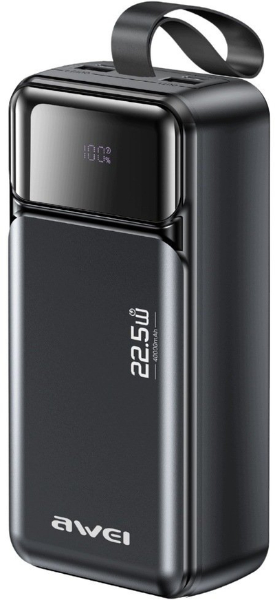 Powerbank Awei PA-105, 40000mAh, 22.5W, PD, 3xUSB-C, i zi