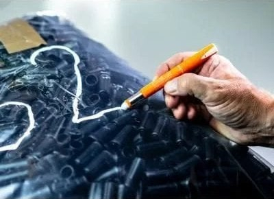 Marker permanent Pica GEL, për sipërfaqe të ndryshme, deri në 1000°C, i verdhë