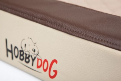 Shtrat për qen Hobbydog Deluxe XXL, i madh, kafe me bezhë
