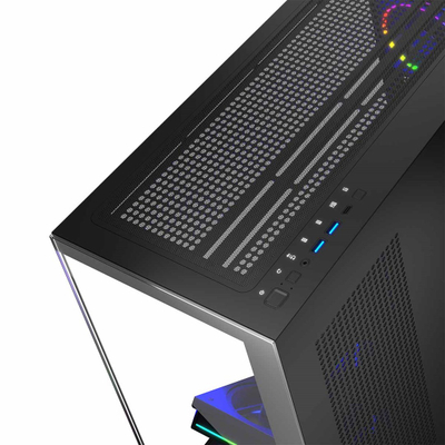Kuti kompjuterike Modecom Stellar 5F ARGB 10, ATX, xham i temperuar, e zezë
