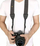Rrip qafe dhe shpatulle Lync për kamera DSLR dhe mirrorless, pambuk, i rregullueshëm, gri