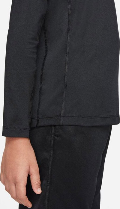 Bluzë sportive Nike Pro Dri Fit DM8529 010, për fëmijë, me mëngë të gjata, e zezë